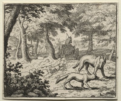 Reinaert de Vos: De verdediging van Reinaert door de dassen door Allart van Everdingen