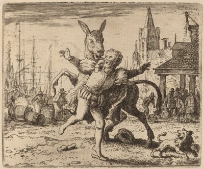 De ezel en de hond door Allart van Everdingen