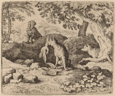 De Das Gaat Reynard Waarschuwen door Allart van Everdingen
