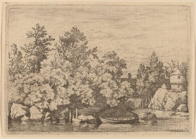 De Knuppeldam en Overdekte Brug door Allart van Everdingen