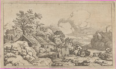De hut van de timmerman, 17e eeuw door Allart van Everdingen