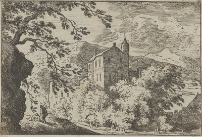 Het Grote Huis met de Toren, 17e eeuw door Allart van Everdingen