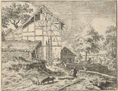 De Twee Ladders, 17e eeuw door Allart van Everdingen