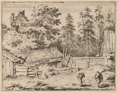 Drie Huisjes door Allart van Everdingen