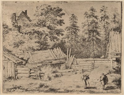Drie Huisjes door Allart van Everdingen
