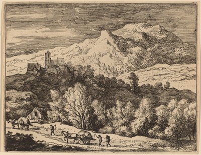 Twee Karren, waarschijnlijk ca. 1645-1656 door Allart van Everdingen
