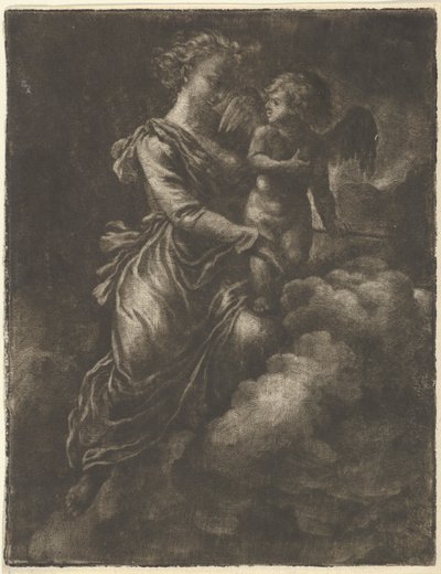 Venus en Cupido door Allart van Everdingen