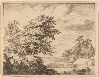 Kronkelende Rivier, waarschijnlijk ca. 1645-1656 door Allart van Everdingen