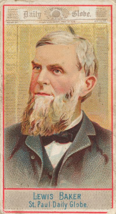 Lewis Baker, St. Paul Daily Globe, uit de American Editors serie N1 voor Allen & Ginte..., 1887 door Allen