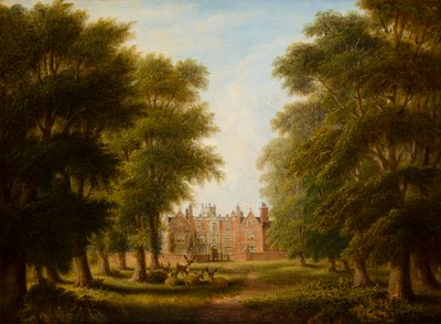 Een Uitzicht op Castle Bromwich Hall, c.1844-82 door Allen Edward Everitt