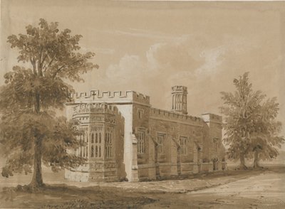 Tixall - Kapel bij Tixall Hall door Allen Edward Everitt
