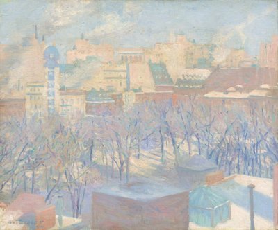 Madison Square, sneeuw door Allen Tucker