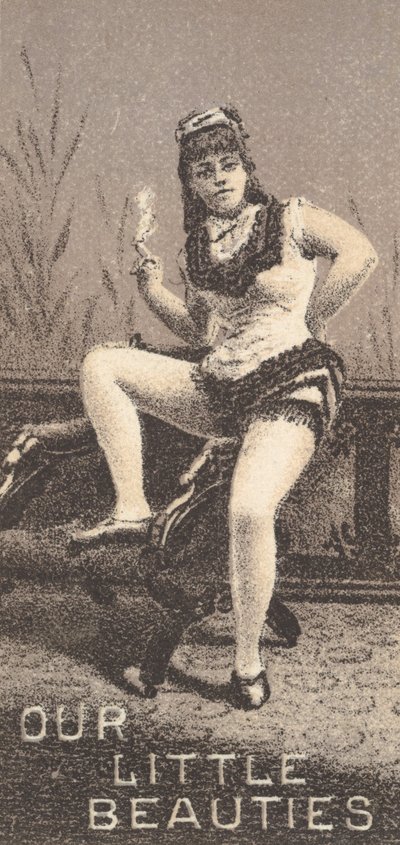 Uit de Actrices-serie N57 ter promotie van Our Little Beauties Sigaretten voor Allen & Ginte..., 1890 door Allen and Ginter