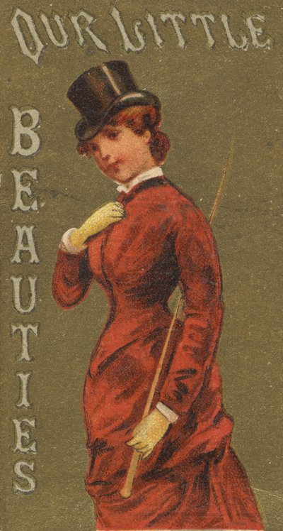 Uit de serie Meisjes en Kinderen N58 ter promotie van Our Little Beauties Sigaretten, 1887 door Allen and Ginter