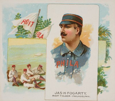 James H. Fogarty, Rechtsvelder, Philadelphia, uit Wereldkampioenen, Tweede Serie N43..., 1888 door Allen and Ginter