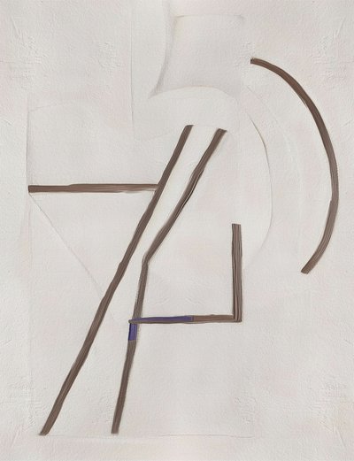 Abstracte geometrische compositie door Alma