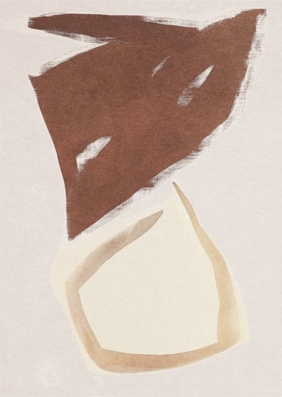 Aardse abstracte vormen door Alma