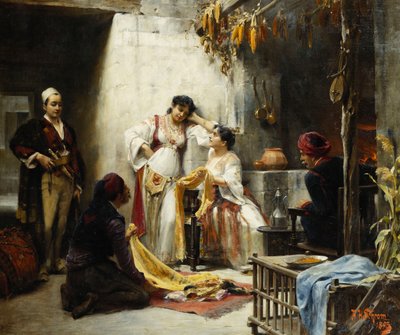 Een Moeilijke Beslissing, 1893 door Alois Hans Schram