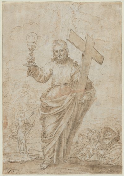 Christus met een kelk en kruis door Alonso Cano