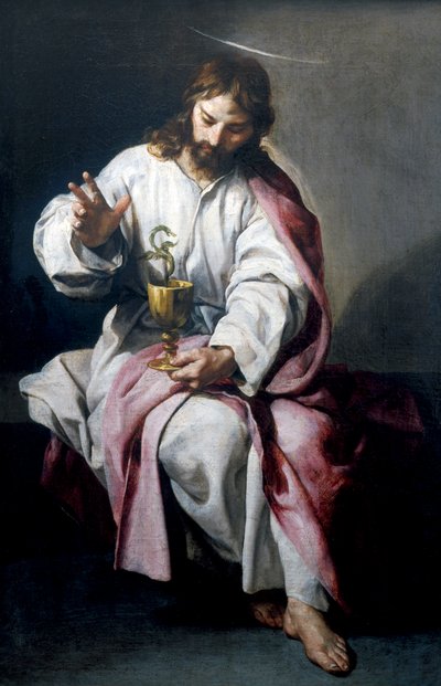 Sint Jan de Evangelist met de vergiftigde beker, 1636 door Alonso Cano