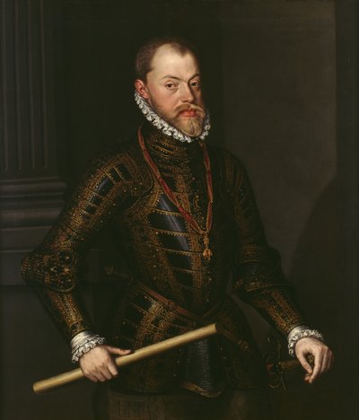 Filips II van Spanje (1527-98) c.1570 door Alonso Sánchez Coello
