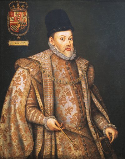Portret van Filips II van Spanje door Alonso Sánchez Coello