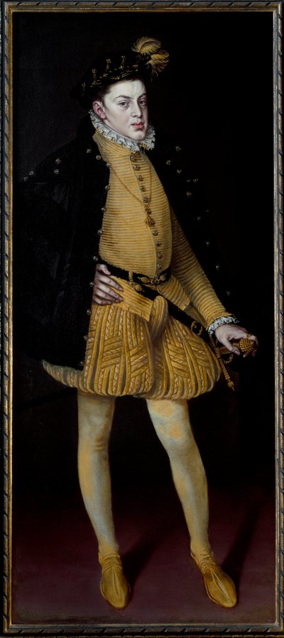 Portret van prins Don Carlos door Alonso Sánchez Coello
