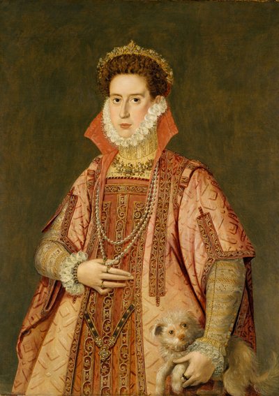Portret van een vrouw door Alonso Sánchez Coello