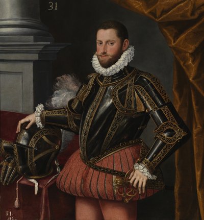 Portret van aartshertog Ernst van Oostenrijk 1553-1595, ca. 1580 door Alonso Sánchez Coello School of