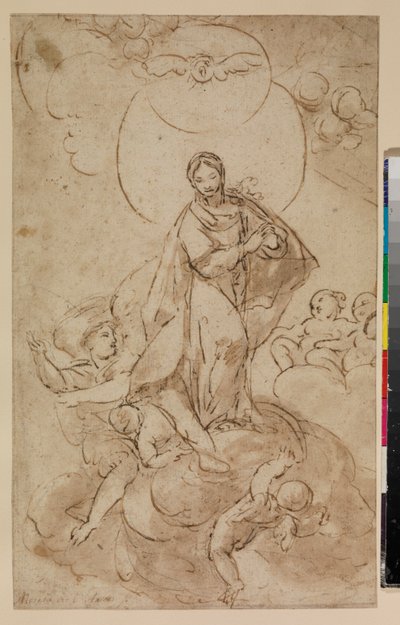 Maagd van de Onbevlekte Ontvangenis, recto, 17e eeuw door Alonso del Arco