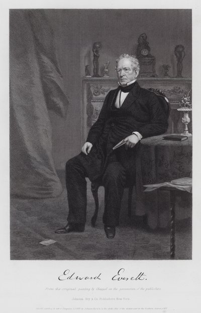 Edward Everett door Alonzo (after) Chappel