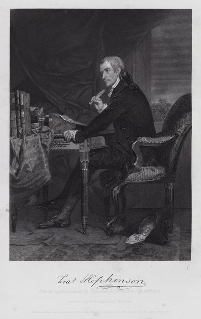 Francis Hopkinson (gravure) door Alonzo (after) Chappel
