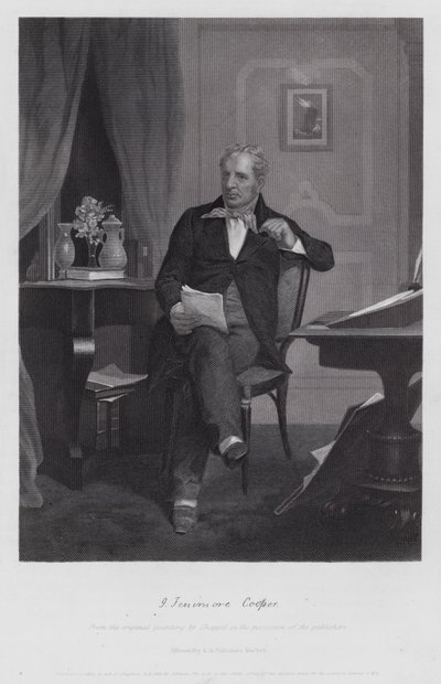 James Fenimore Cooper door Alonzo (after) Chappel