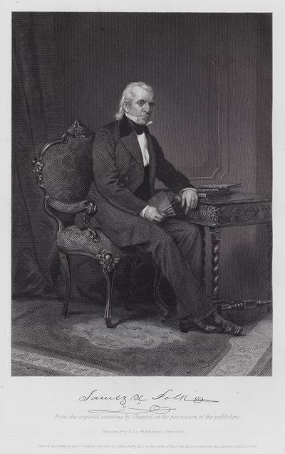 James Knox Polk door Alonzo (after) Chappel