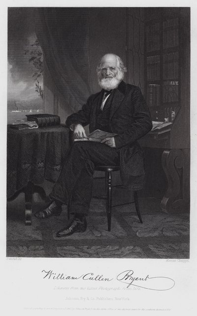 William Cullen Bryant door Alonzo (after) Chappel
