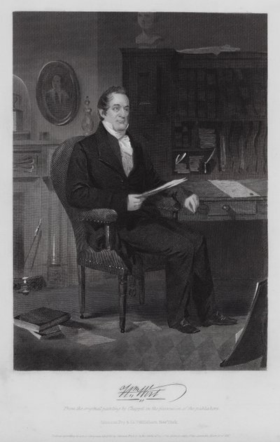 William Wirt (gravure) door Alonzo (after) Chappel