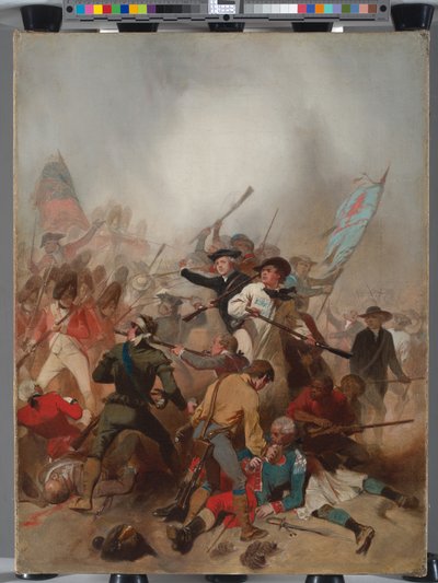 Slag bij Bunker Hill, 17 juni 1775 door Alonzo Chappel