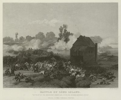 Slag bij Long Island, 1776 door Alonzo Chappel