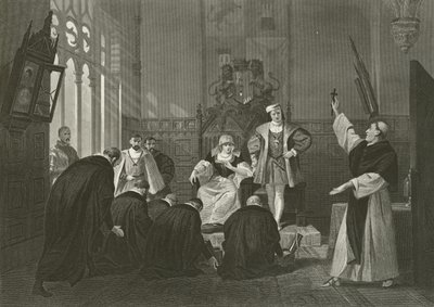 Afvaardiging van Joden voor Ferdinand en Isabella van Spanje, 15e eeuw door Alonzo Chappel
