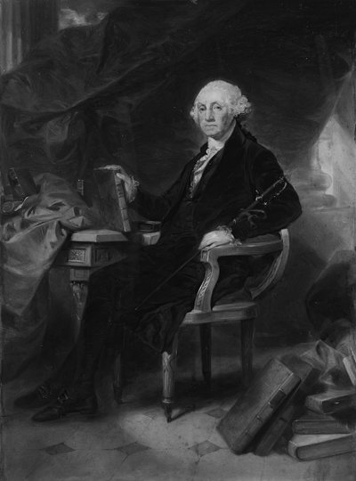 George Washington: Ontwerp voor een Gravure, ca. 1860 door Alonzo Chappel