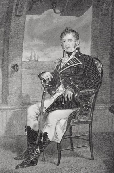 Portret van James Lawrence (1781-1813) door Alonzo Chappel