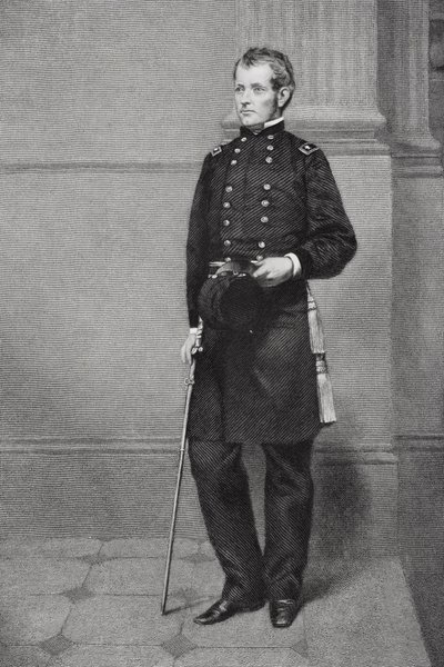 Portret van Joseph Hooker (1814-79) door Alonzo Chappel