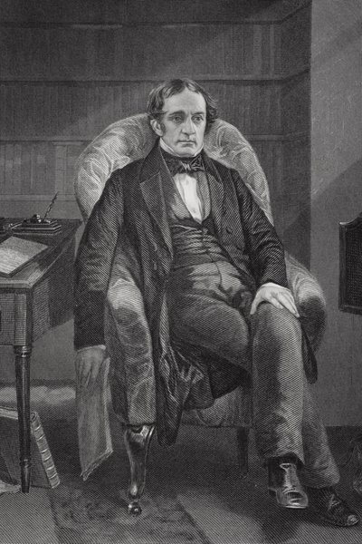 Portret van William Hickling Prescott (1796-1859) door Alonzo Chappel