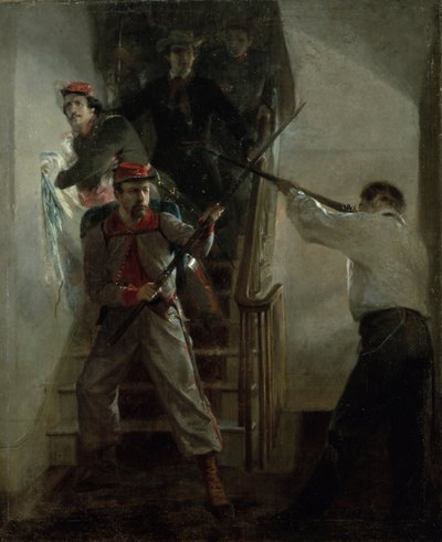 De Dood van E. E. Ellsworth door Alonzo Chappel