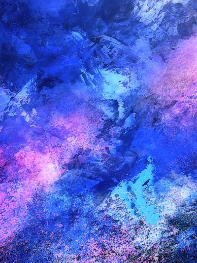 Blauw-paarse kosmische werveling door Alpenglow Workshop