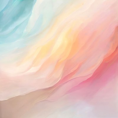 Dromerig, abstract in pasteltinten door Alpenglow Workshop