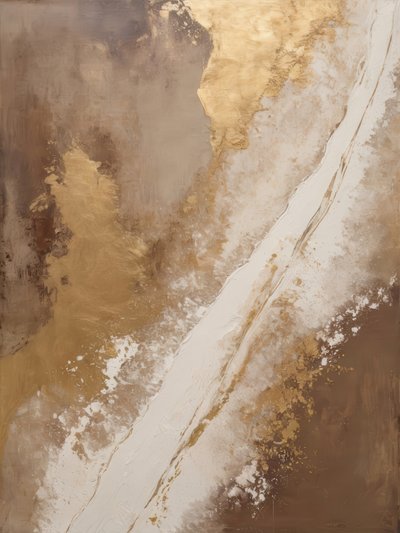Gouden abstracte stroming door Alpenglow Workshop