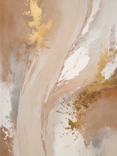 Gouden vloeiende abstractie door Alpenglow Workshop