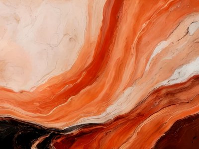 Terracotta: vloeiende abstractie door Alpenglow Workshop
