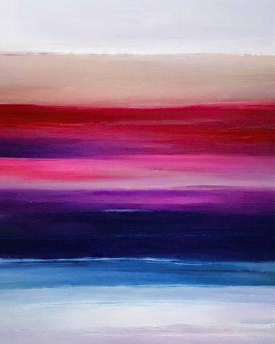Levendige horizon – abstract door Alpenglow Workshop